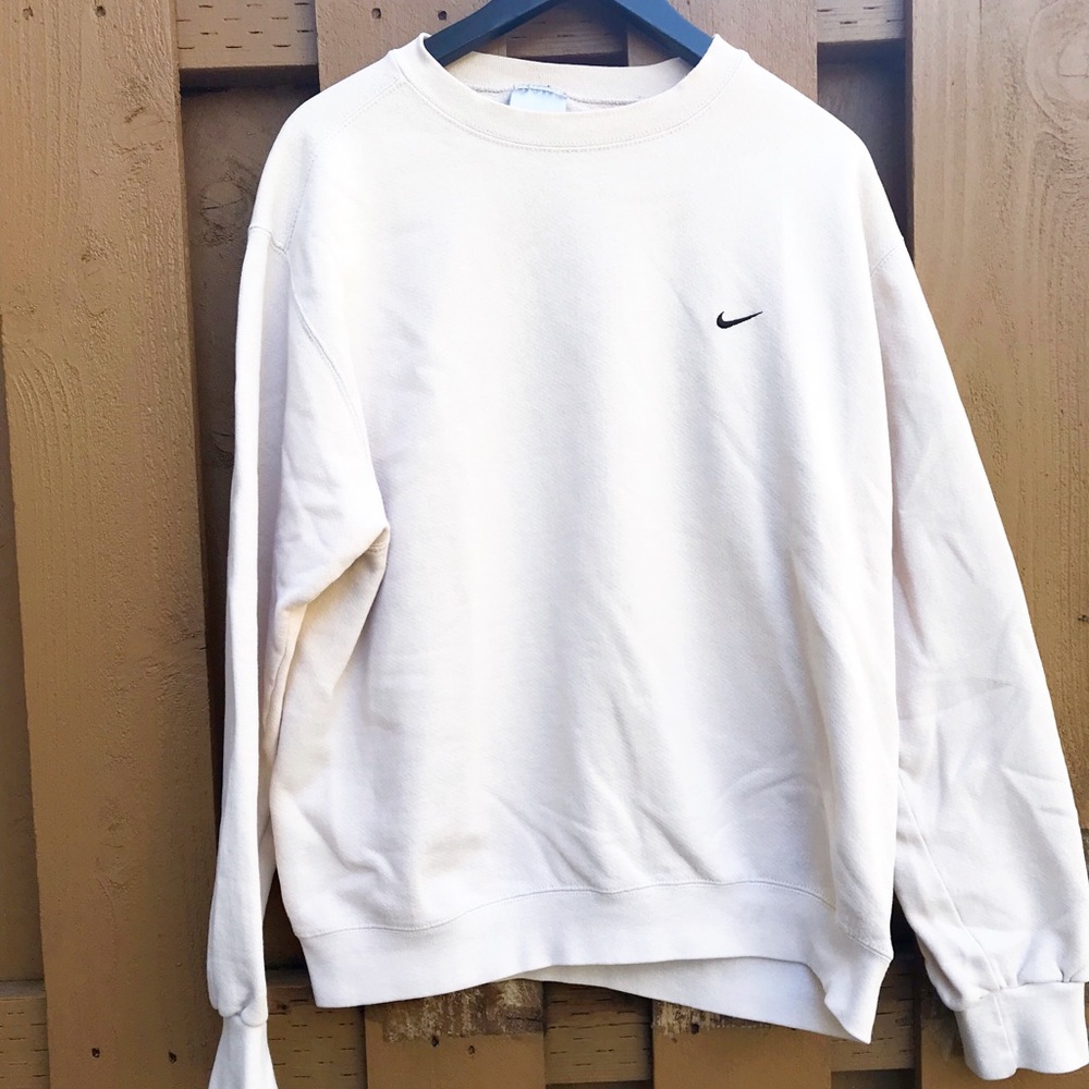 Vintage Nike pullover crew cream Men’s M